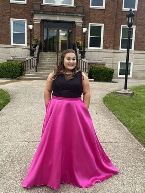 open lace back dress Long Plus-Size Prom Dress kv1142c by Ladivine main image 1
